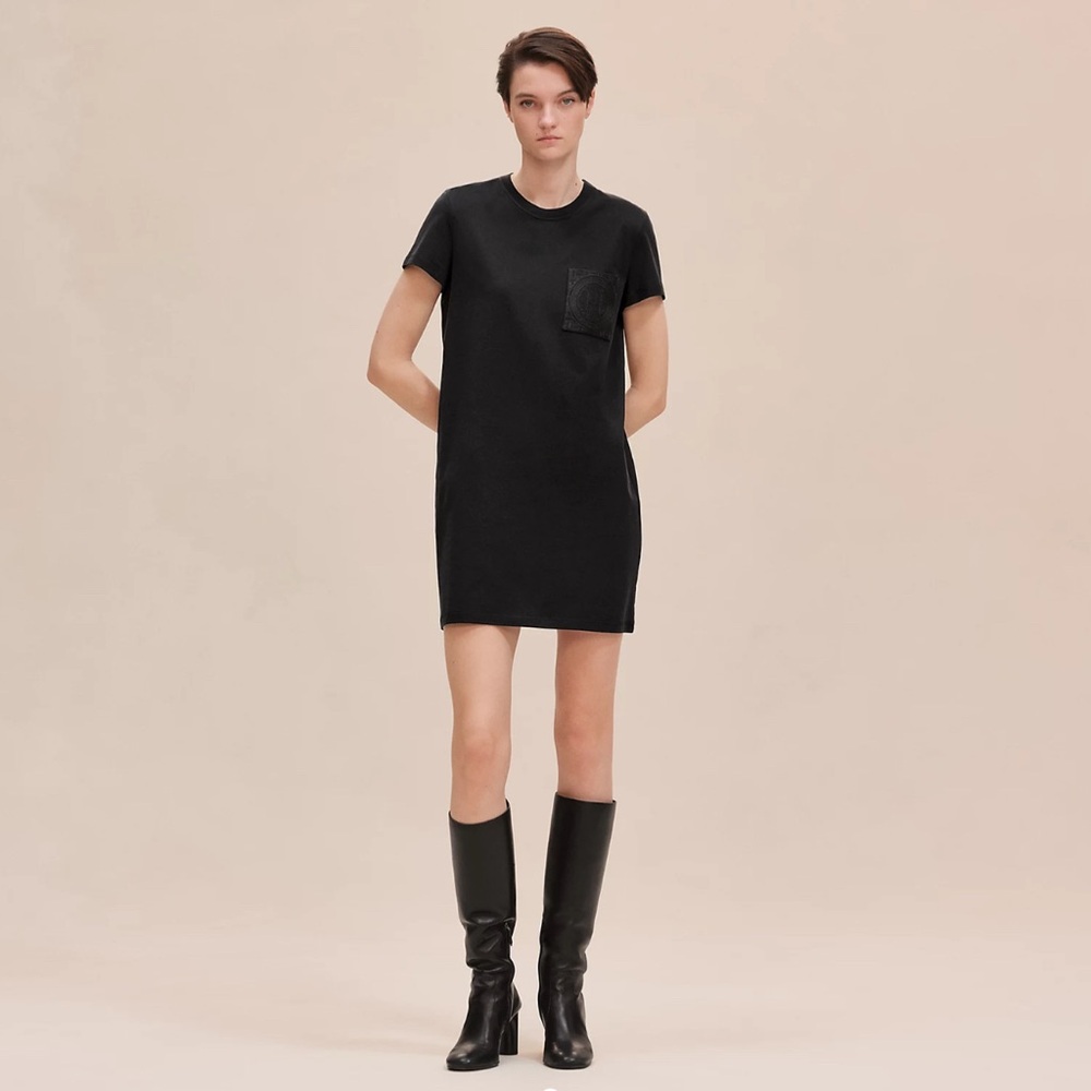 Hermes Black Embroidered Dress